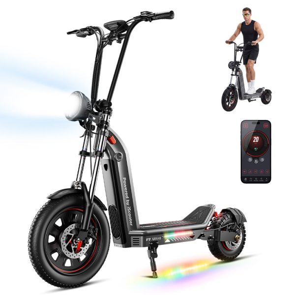 iScooter F7Ultra 1500W All-Terrain Electric Scooter with 38.5 N · m Max Torque Point
