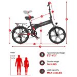 SAMEBIKE 20LVXD30-II Opvouwbare Elektrische Mini Fiets - Image 16