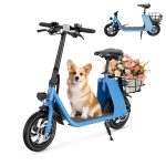 WINDHORSE Peak Elektrische Scooter met Zitje – 680W, 20MPH, Mand - Image 2