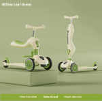 3-in-1 Kinderscooter 0–6 Jaar – Duw-, Zit- en Balansscooter met Zonnescherm - Image 3