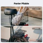 iScooter F7 Seated Electric Scooter - 16" Fat Tires, Detachable Cargo Basket - Image 6