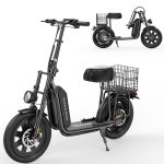 iScooter F7 Seated Electric Scooter - 16" Fat Tires, Detachable Cargo Basket - Image 12