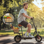 iScooter i12 500W Electric Scooter with Seat & Basket - Image 4