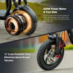 iScooter i12 500W Electric Scooter with Seat & Basket - Image 5