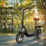 iScooter i12 500W Electric Scooter with Seat & Basket - Image 7